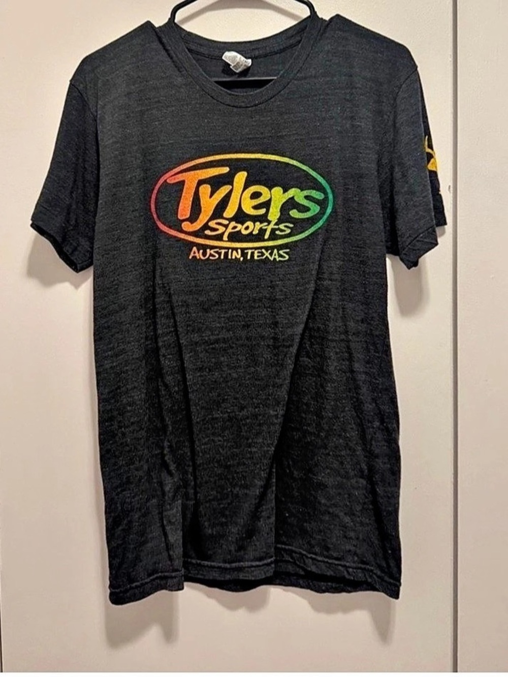 Keep Austin Weird Adult Medium Black T-Shirt by Tyler’s Black Rainbow